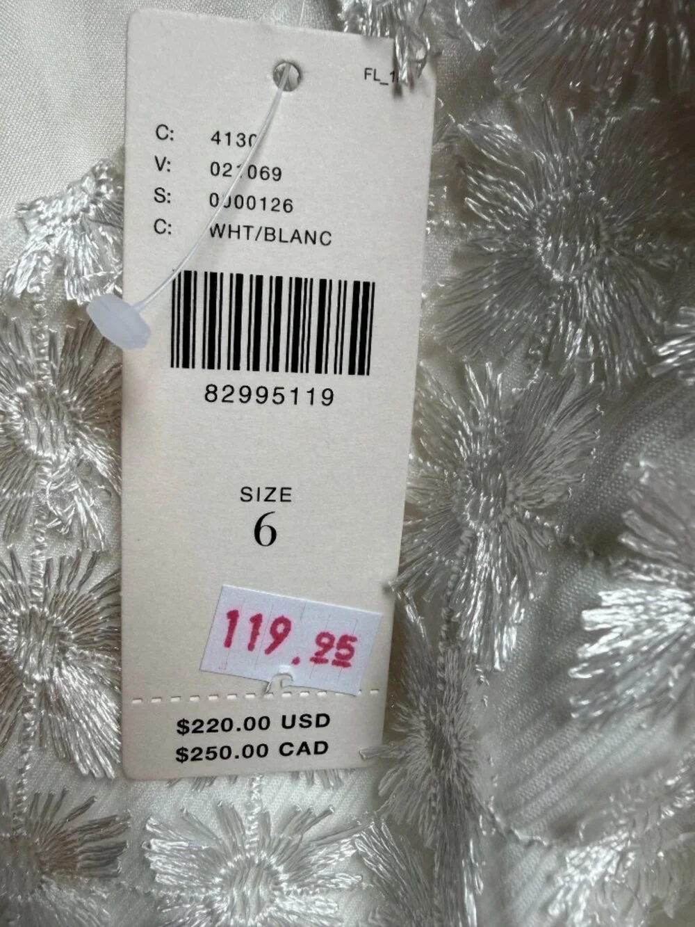 BRAND NEW -- Eva Franco white formal dress - Picture 4 of 4